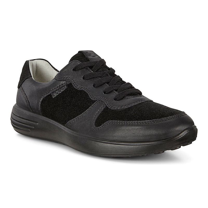 Zapatillas Ecco Soft 7 Runner Para Hombre,Negras,732904-NLG